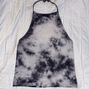 Never Worn Cropped AEO Tye Dye Halter Tank